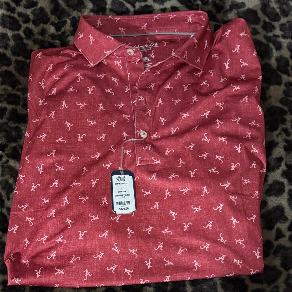 Men's Red Shirt with Pattern